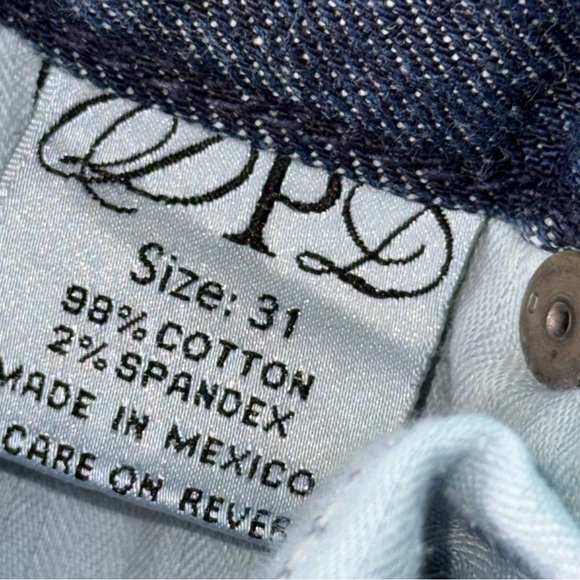 Express DPD Bootcut Jeans Low Rise Y2K Blue - Picture 9 of 9